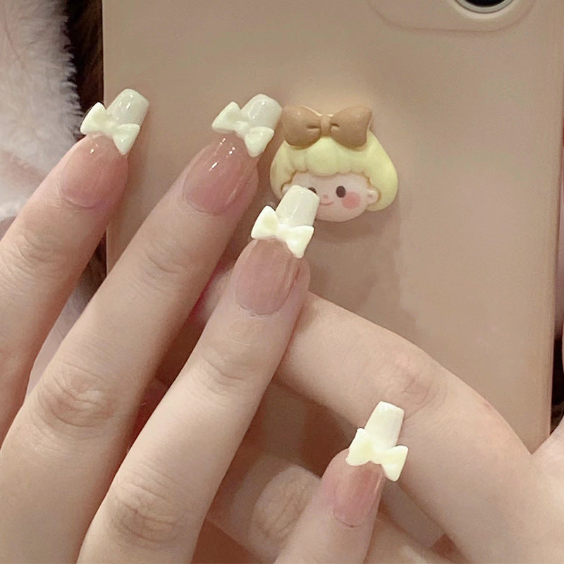 Stylish heart and ombre design artificial nails Kalsten