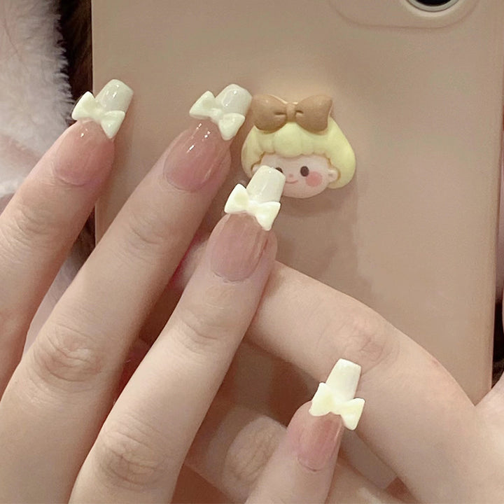 Stylish heart and ombre design artificial nails Kalsten