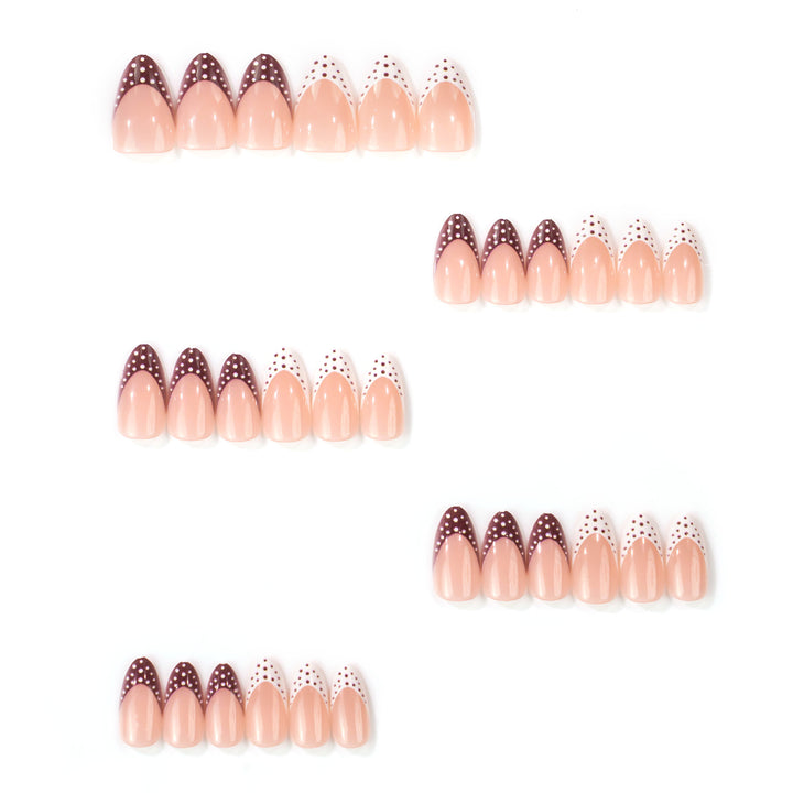Decorative Pointed Tip Press-On Nails