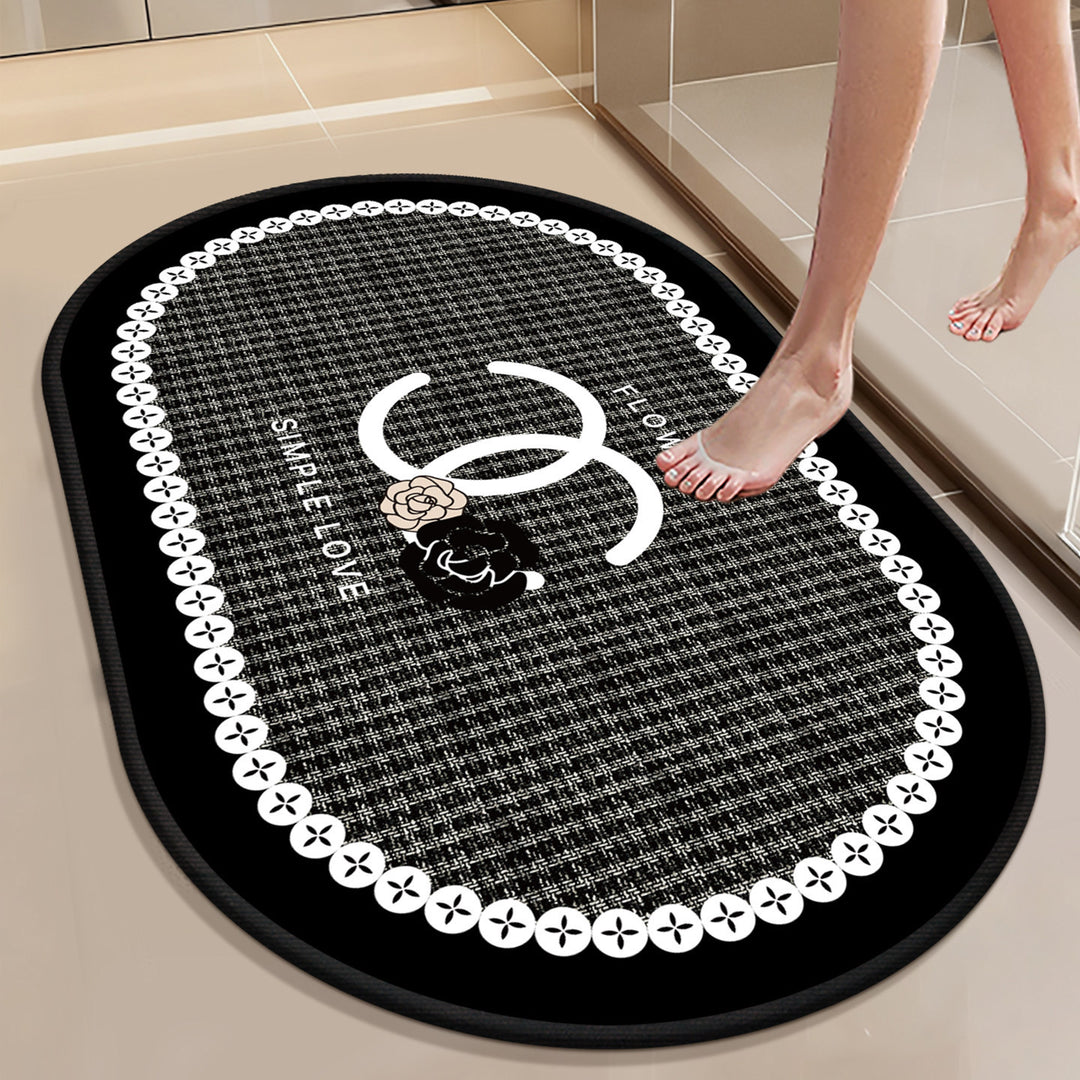 Stylish Abstract Design Bath Mat