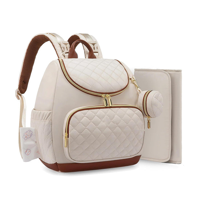 Elegant Quilted Backpack with Practical Compartments Kalsten
