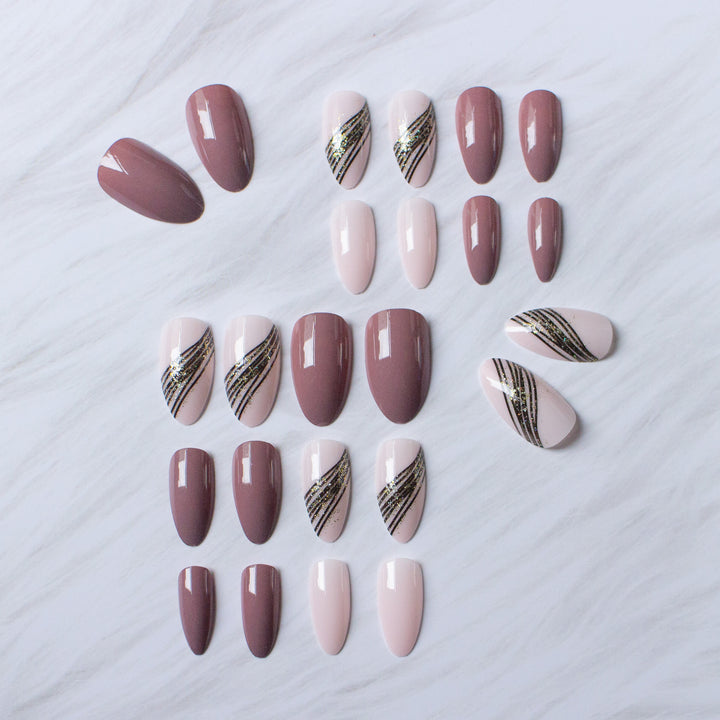Elegant Stiletto Design Nail Art Set