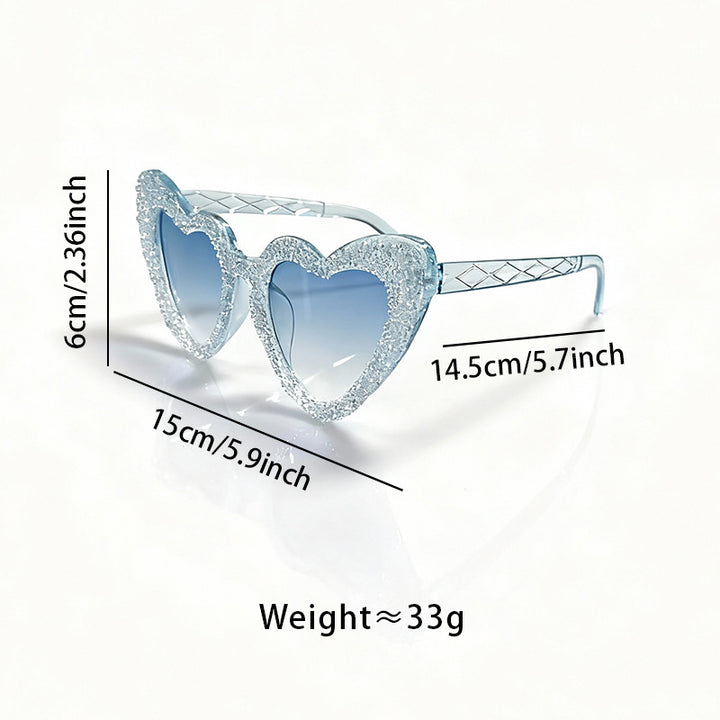 Sparkling Heart-Shaped Sunglasses Kalsten