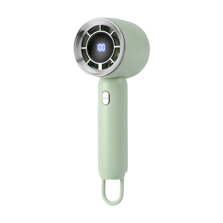 Unisex Portable Mini Hand Fan with Digital Speed Display Kalsten