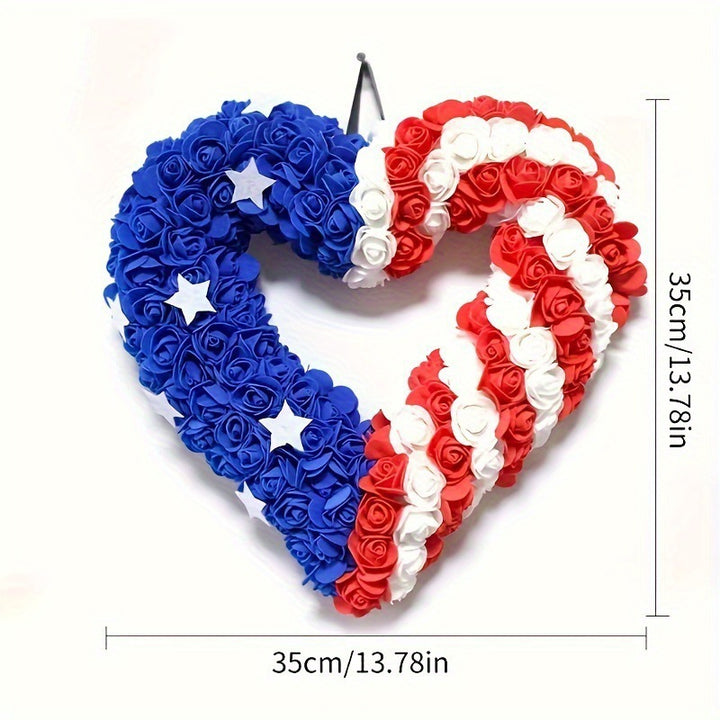 Unisex nan more patriotic door wreath with eagle Statue of Liberty and flag motif Kalsten
