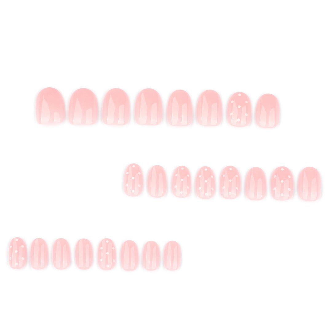 Artful Nail Art with Delicate Dot Design Kalsten