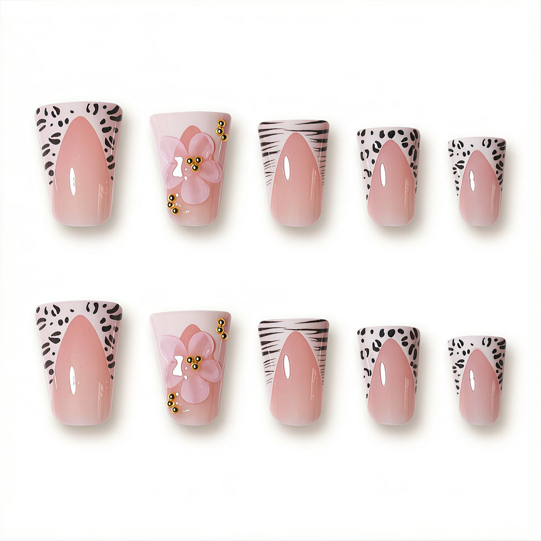 Floral Glam Press-On Nail Extensions Kalsten
