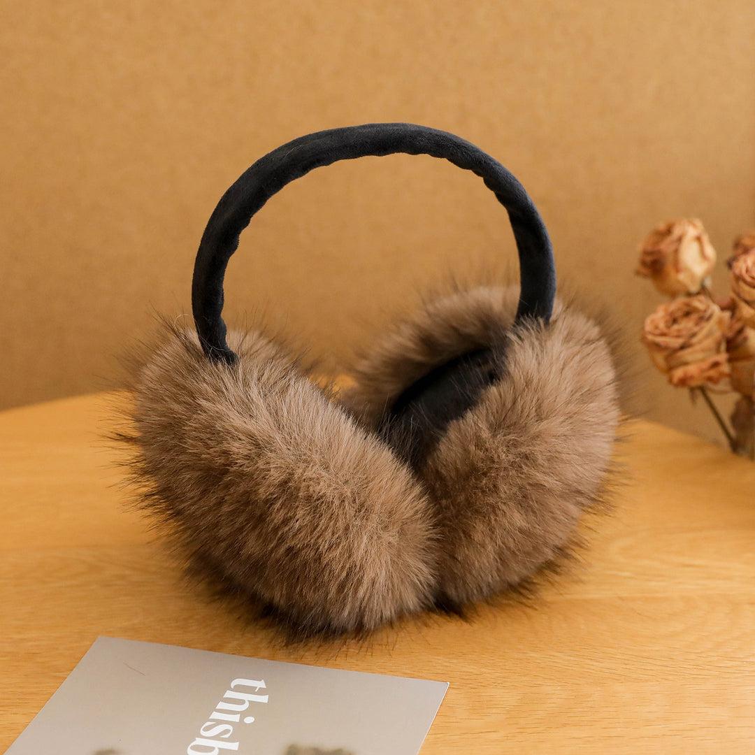 Plush Faux Fur Earmuffs with Velvet Headband Kalsten
