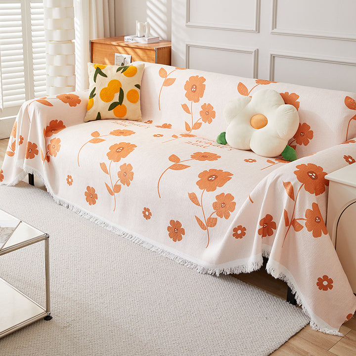 Floral Pattern Throw Blanket