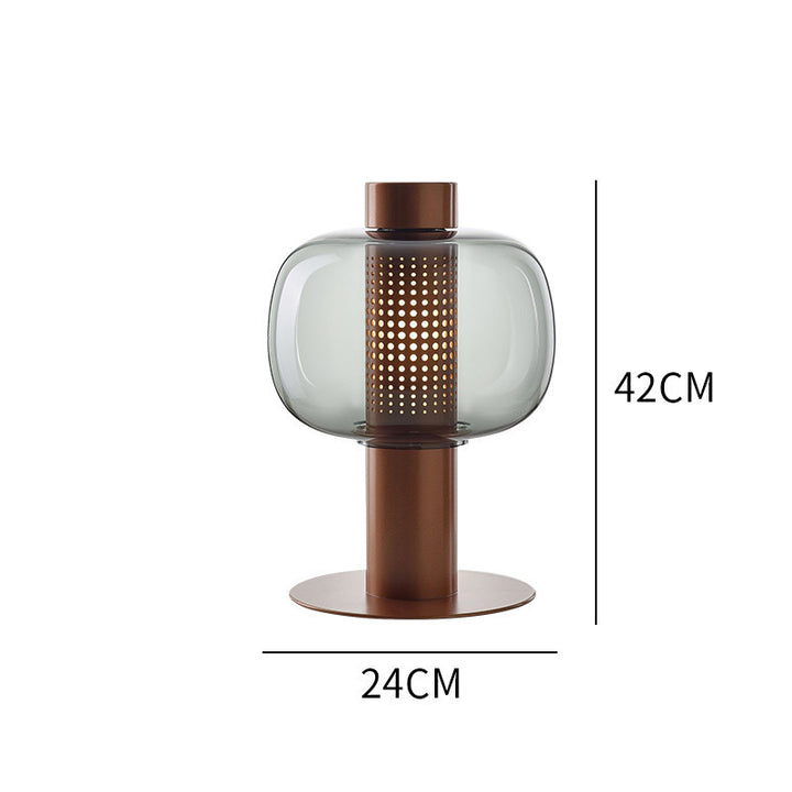 Artistic Table Lamp with Elegant Glass Shade