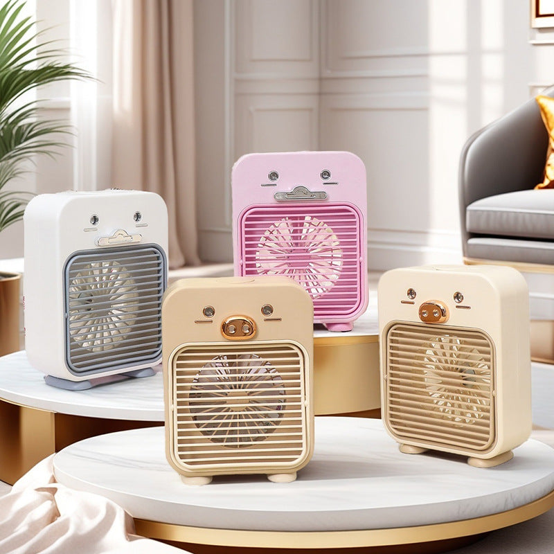Women's Portable Mini Table Fan with USB Connection and Creative Design Kalsten