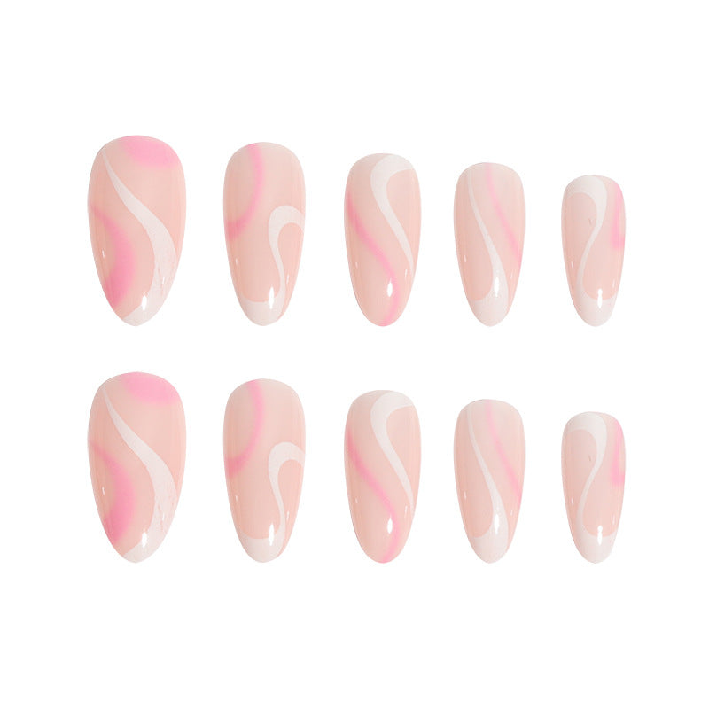 Elegant Geometric Art Press-On Nails Kalsten