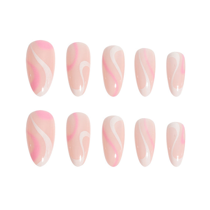 Elegant Geometric Art Press-On Nails Kalsten
