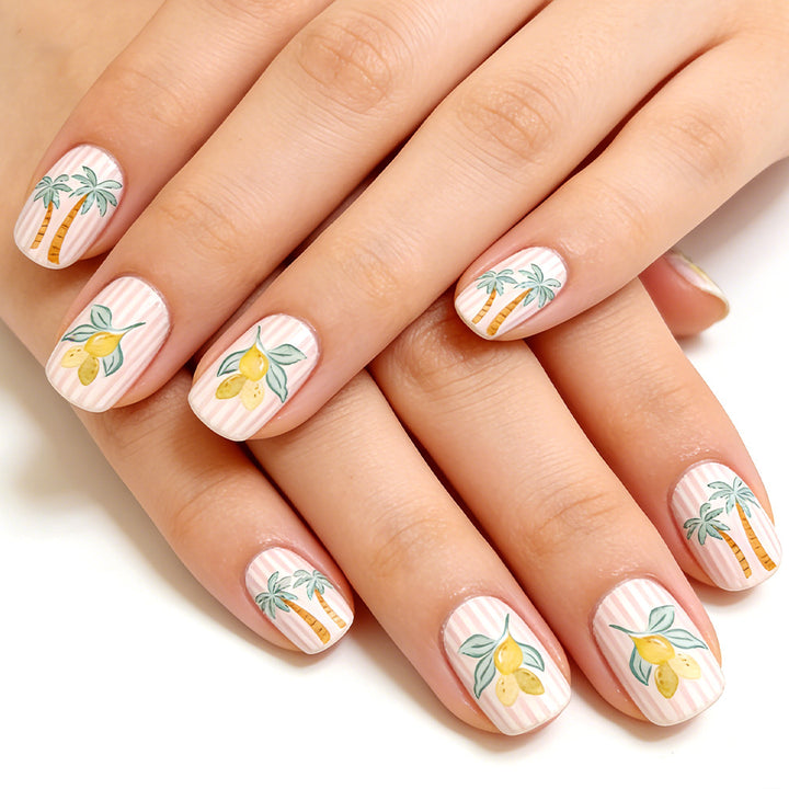 Tropical Fruit-Themed Nail Art Kalsten