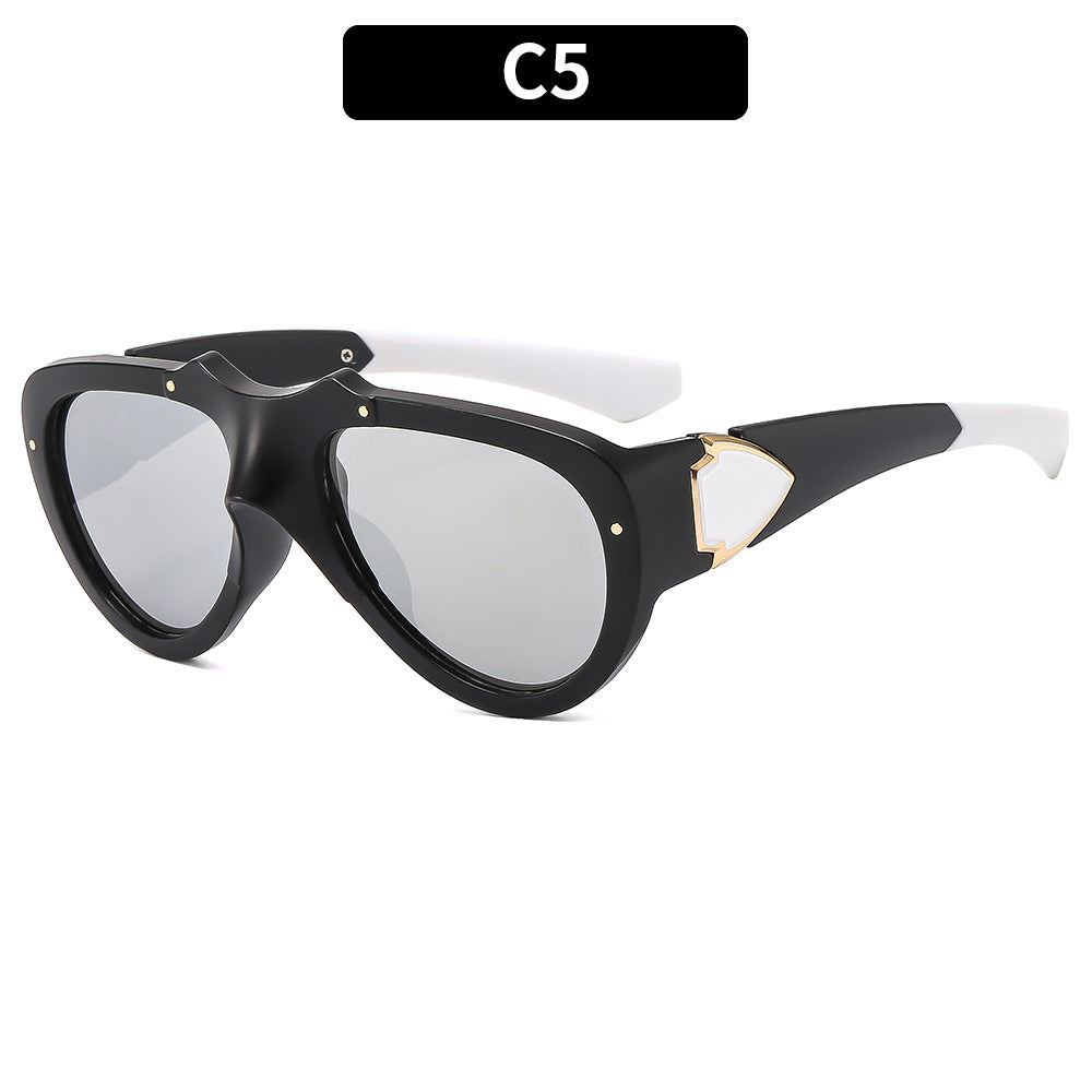 Retro-Futuristic Shield Sunglasses
