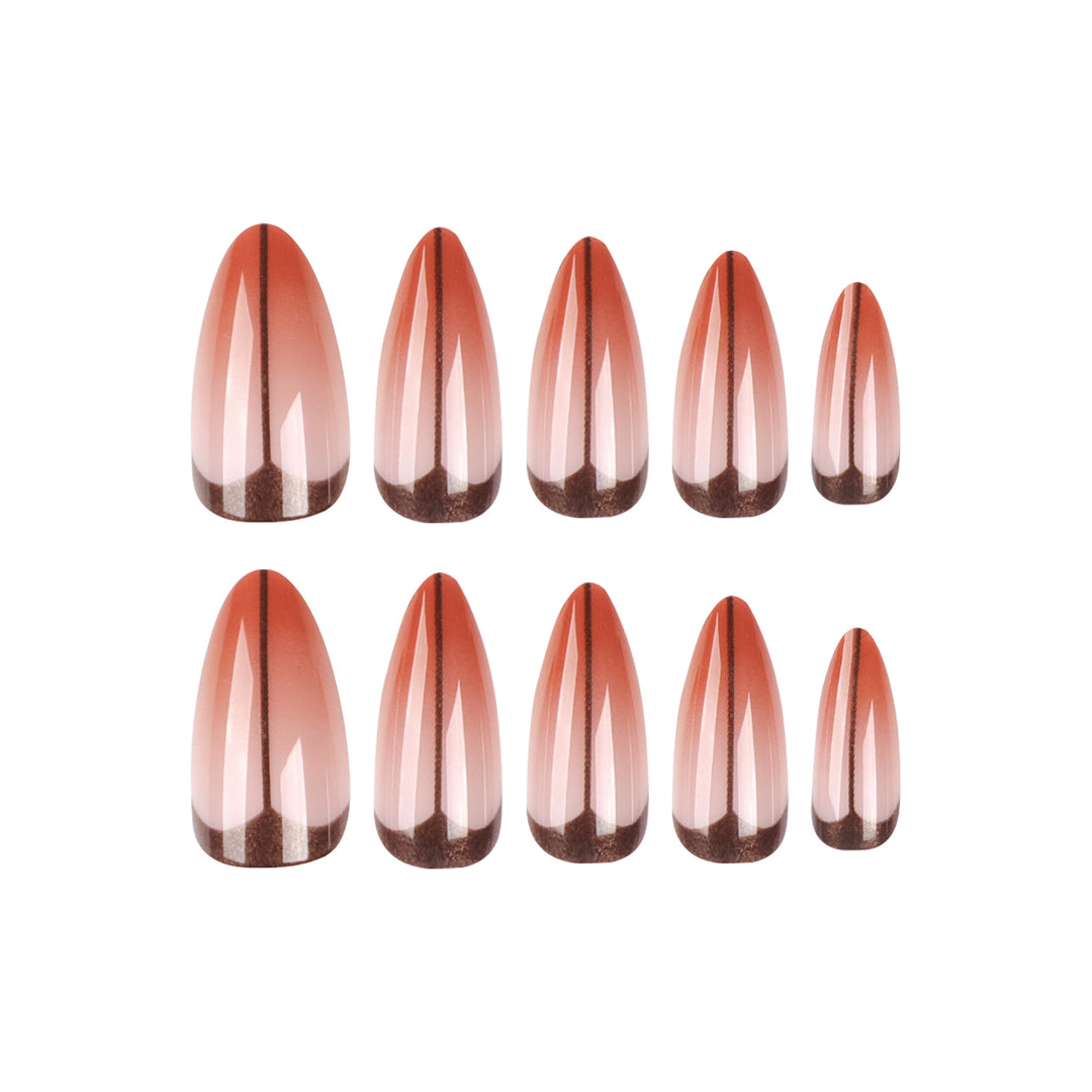 Artistic stiletto nails with trendy ombre effect Kalsten