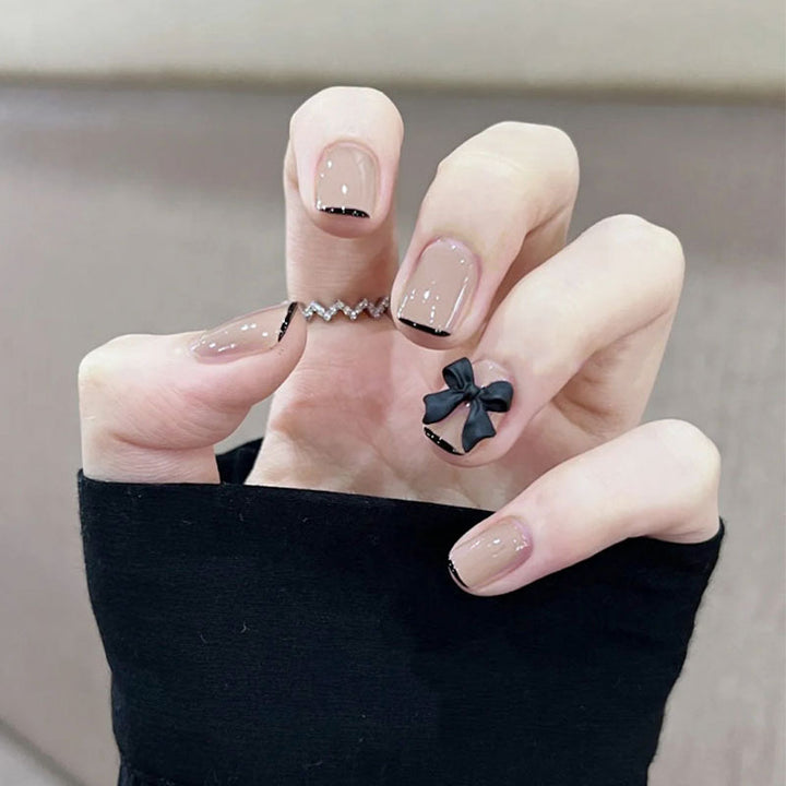 Stylish heart and ombre design artificial nails Kalsten