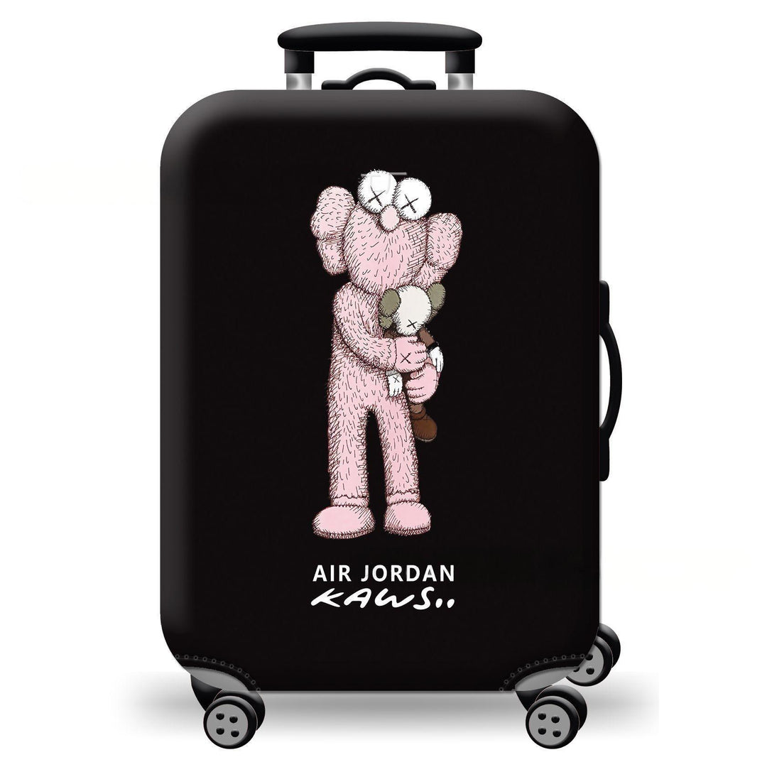 Unisex hard-shell suitcase with playful cat design Kalsten