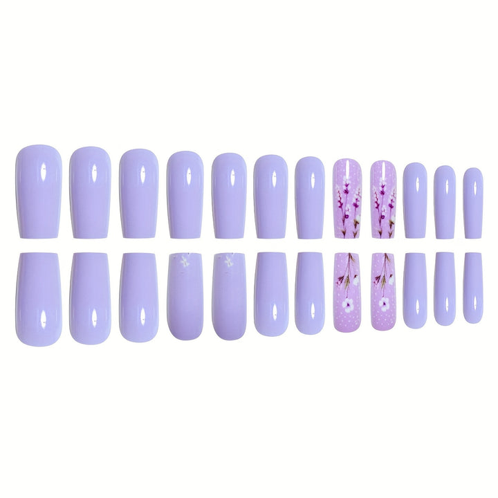 Artfully Designed Floral Acrylic Nail Set Kalsten