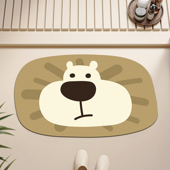 Cute Panda-shaped Bath Mat
