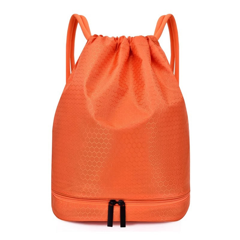 Lightweight Hexagonal Pattern Drawstring Backpack Kalsten