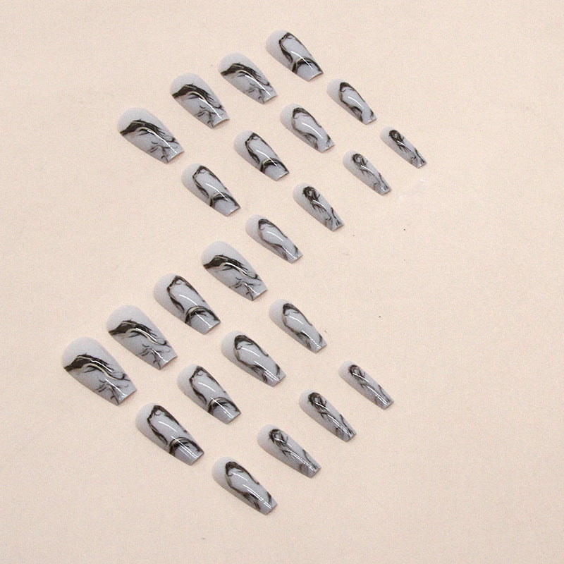 Marble Design Press-On Nail Extensions Kalsten