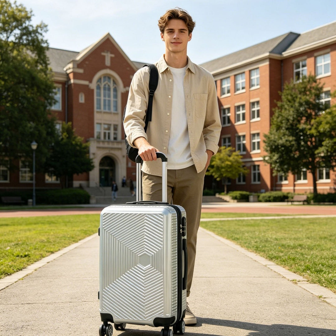 Unisex Modern Geometric Hard Shell Suitcase Kalsten