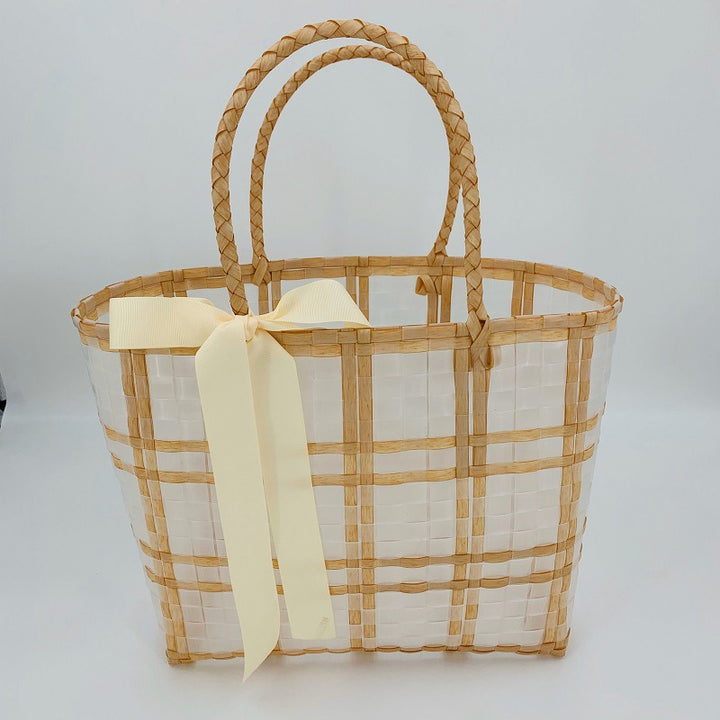 Decorative Basket Bag with Elegant Bow Kalsten