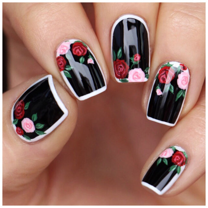 Artificial nails in floral vintage design Kalsten