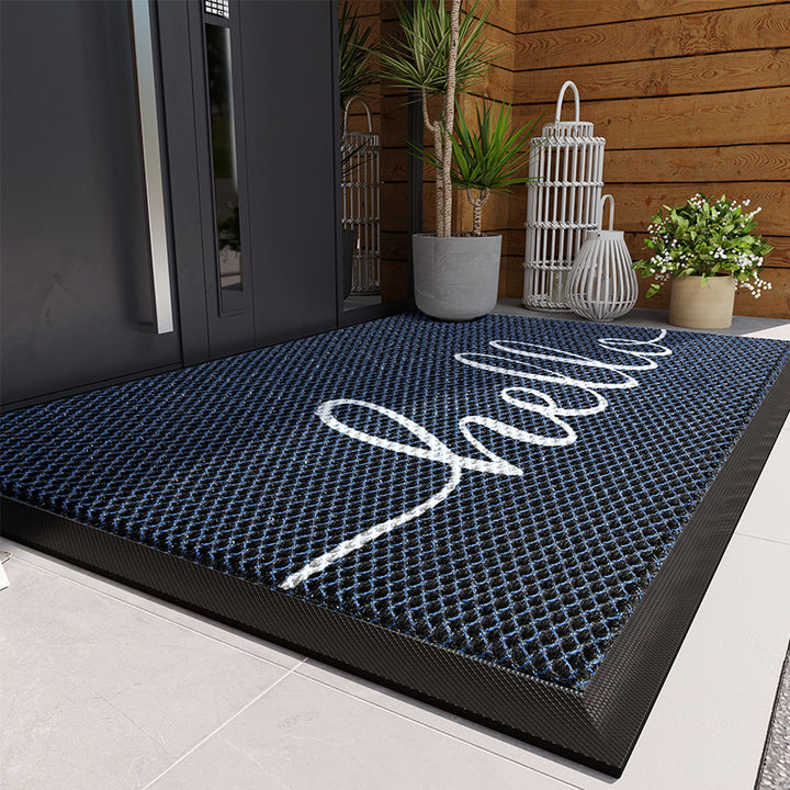 Textured Welcome Entrance Mat Kalsten