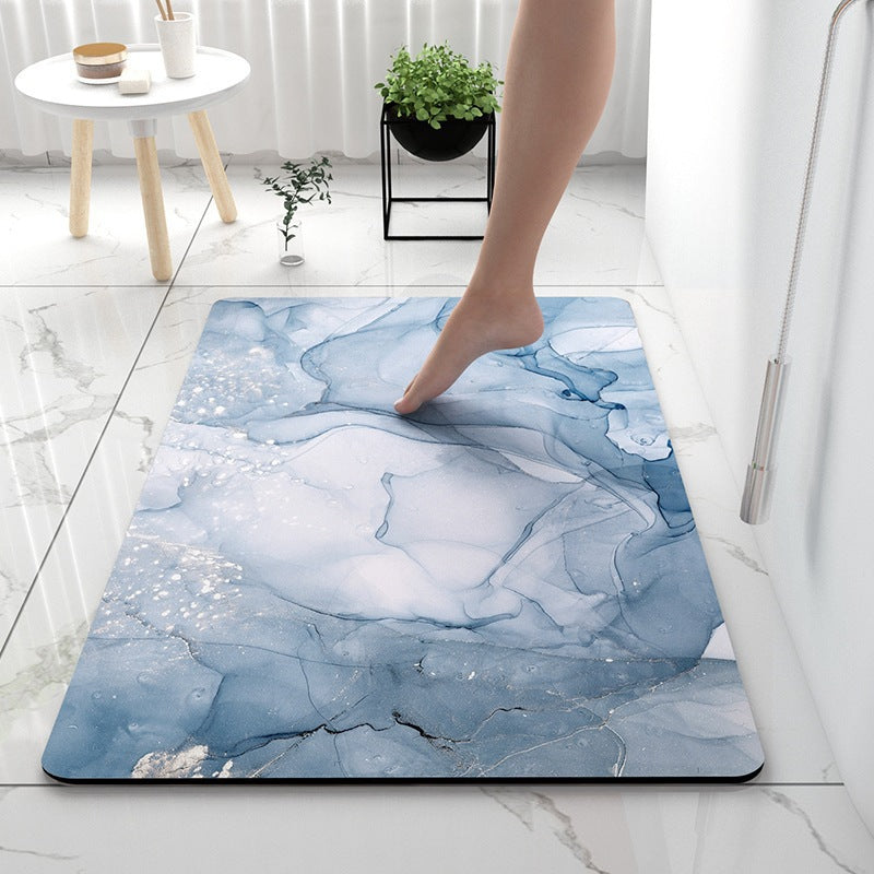 Luxurious Marble Pattern Bath Mat Kalsten