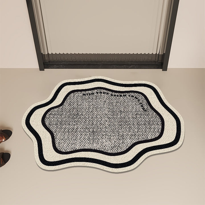 Modern Abstract Contoured Floor Mat