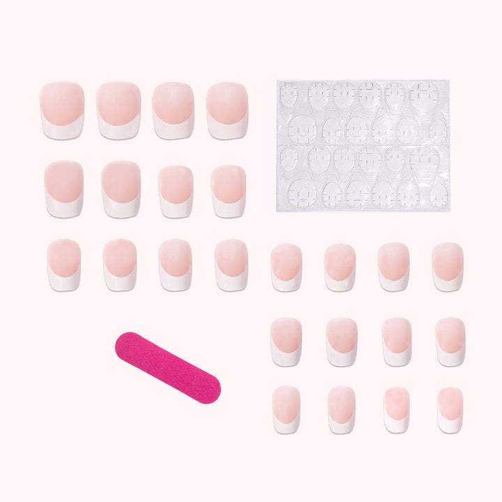 Artificial nails in elegant French style Kalsten