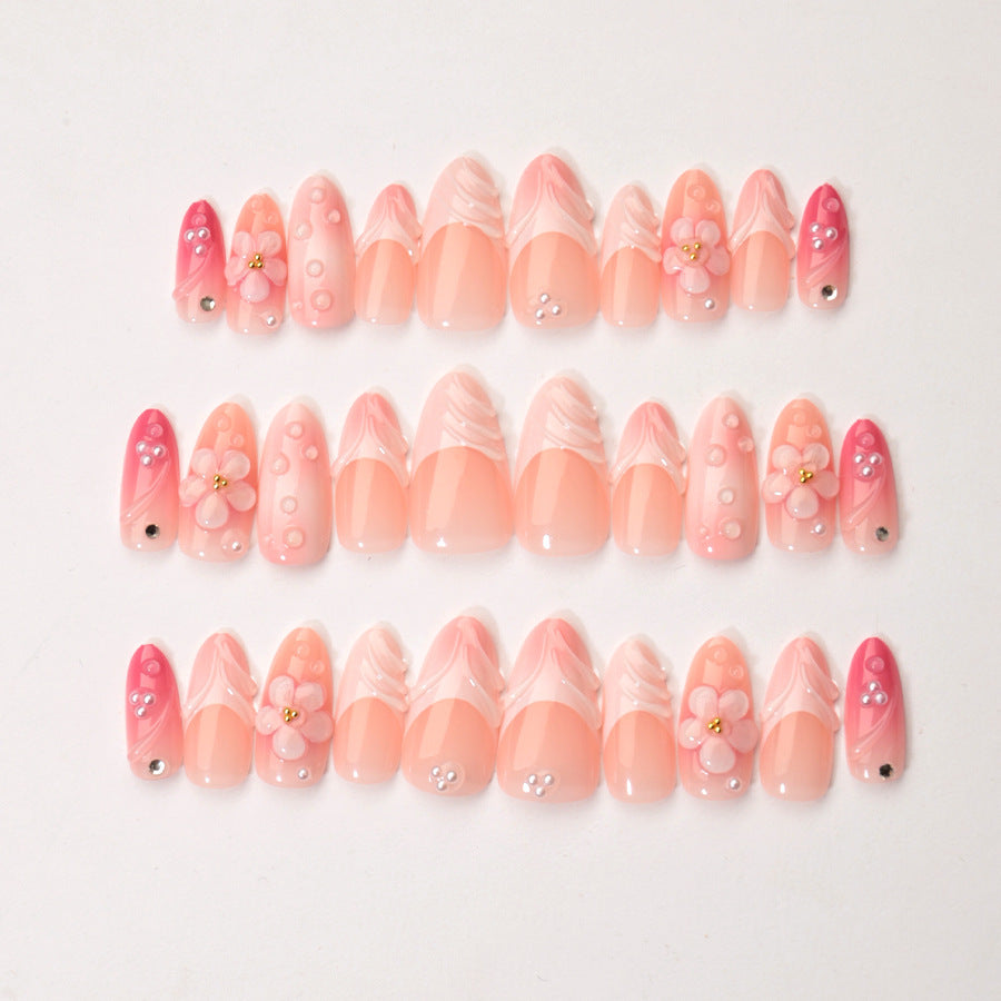 Creative Floral Accent Press-On Nails Kalsten
