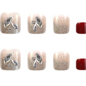 Nail art set with glamorous glitter accents Kalsten