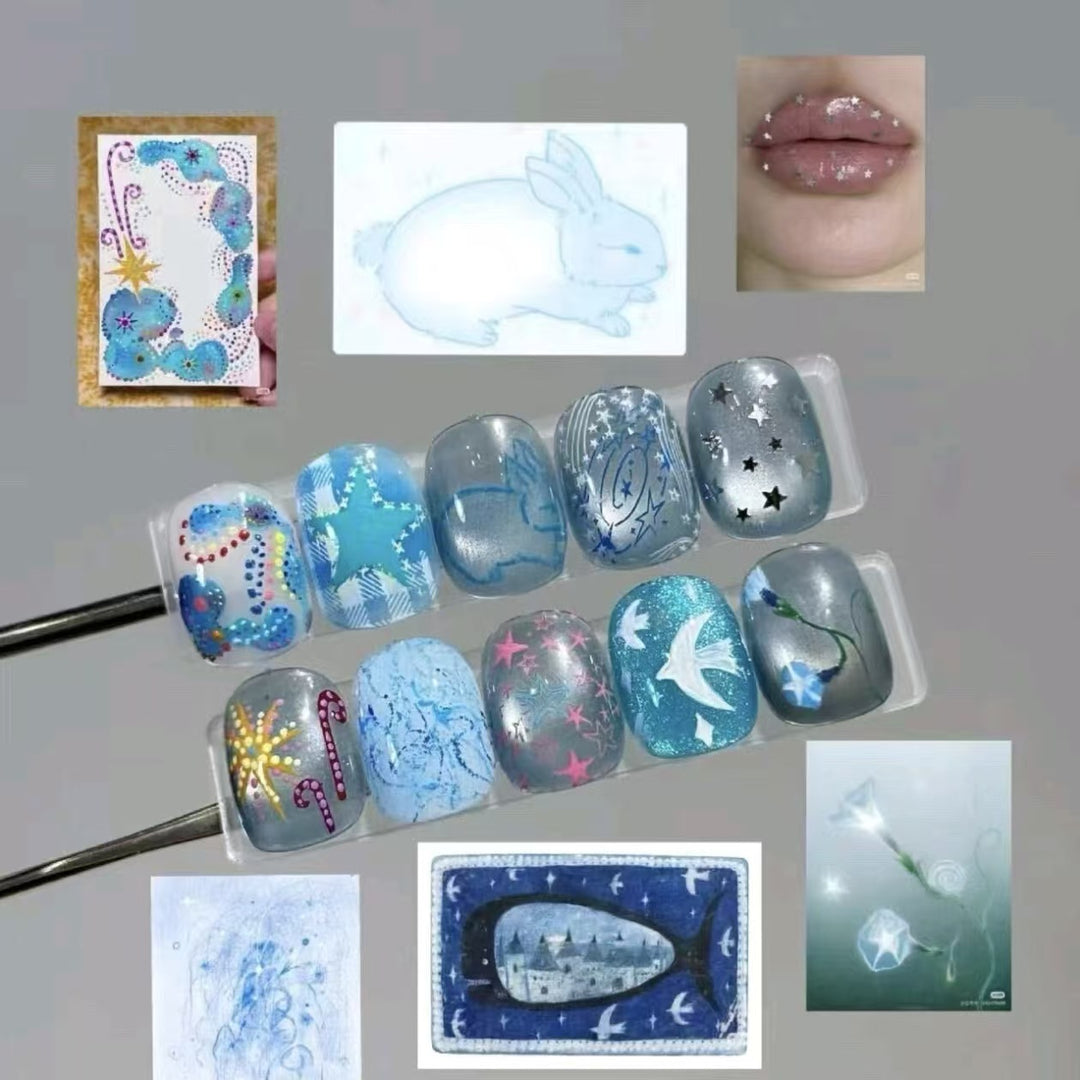 Artistic Press-On Nail Designs Kalsten