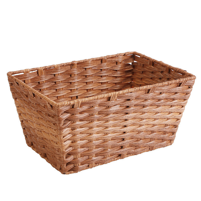 Women's Rectangular Storage Basket with Woven Structure Kalsten