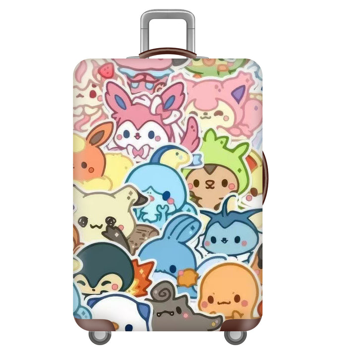 Unisex Hard Shell Suitcase with Creative Travel Motif Kalsten