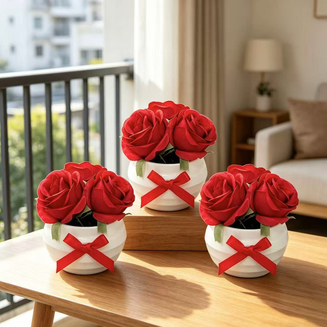 Elegant Decorative Rose Bloom for Home Decor Display
