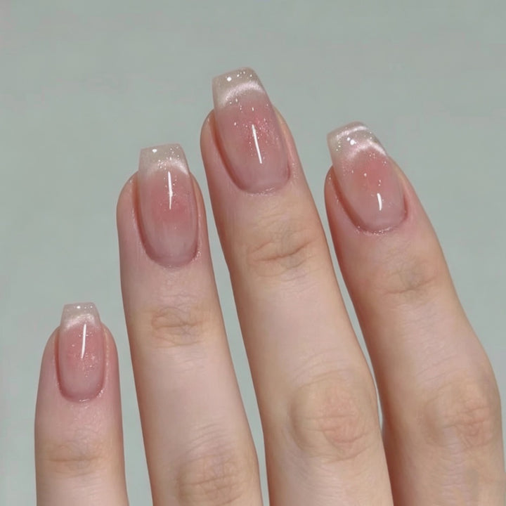Stylish Press-On Nail Set with Animal Print and Gem Accents Kalsten