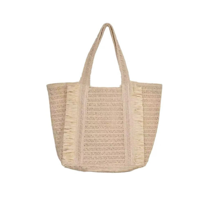 Woven Natural Material Beach Bag Kalsten
