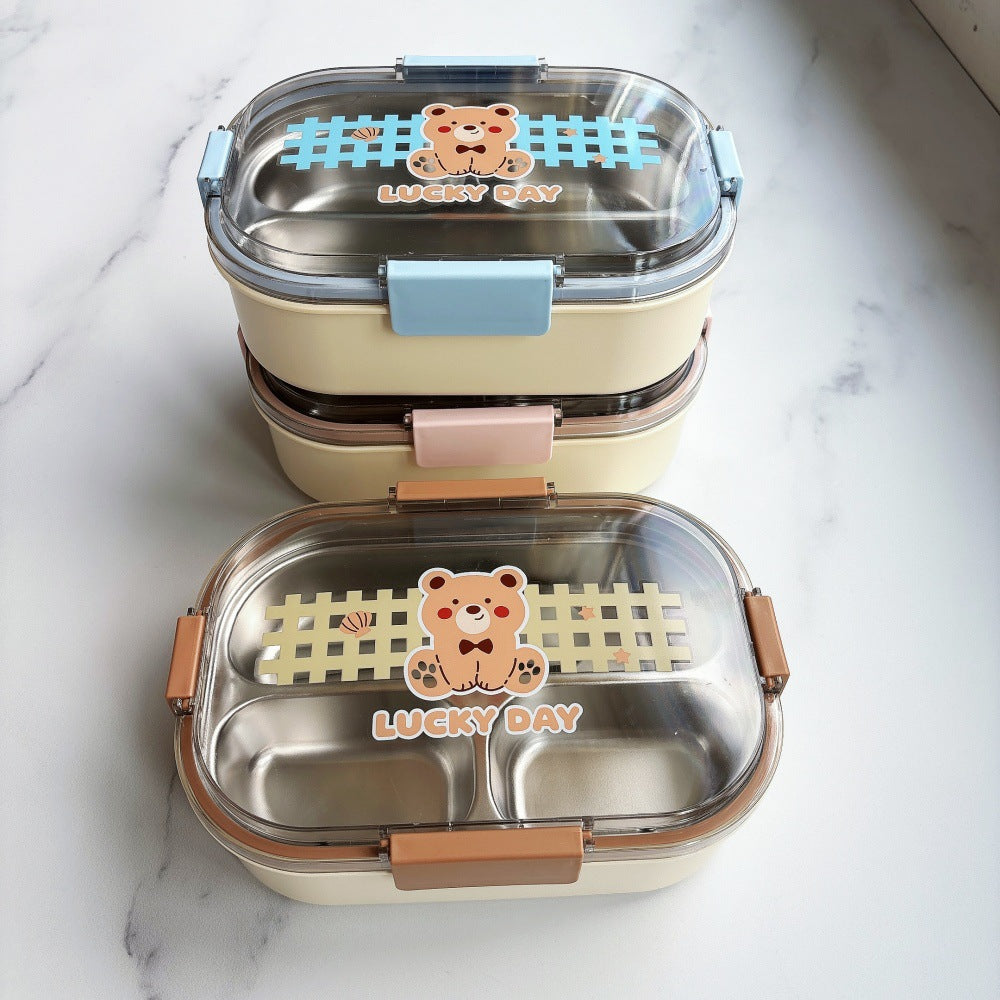 Bear-Themed Stackable Food Storage Container