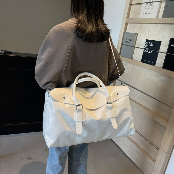 Crocodile Texture Luxury Travel Duffle Bag Kalsten