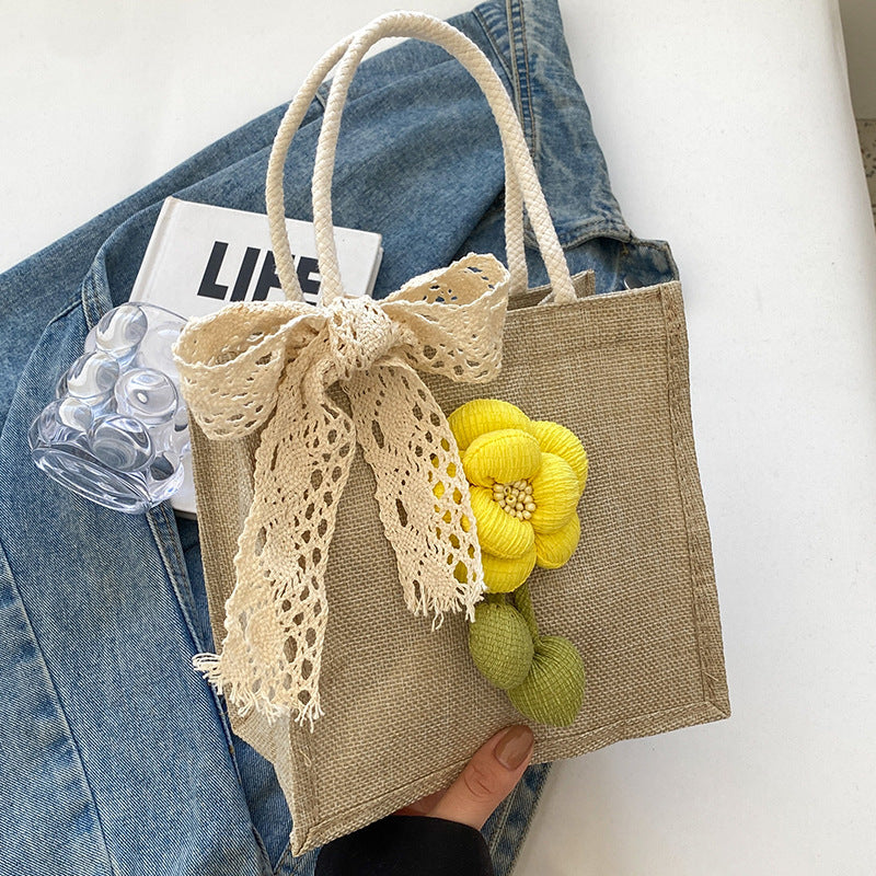 Floral Embellished Tote