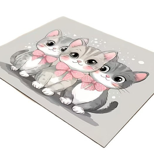 Cute Cartoon Cat Area Mat