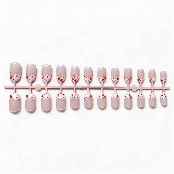 Floral Accent Manicure Design