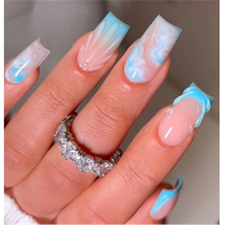 Artistic Press-On Nail Set with Premium Embellishments Kalsten