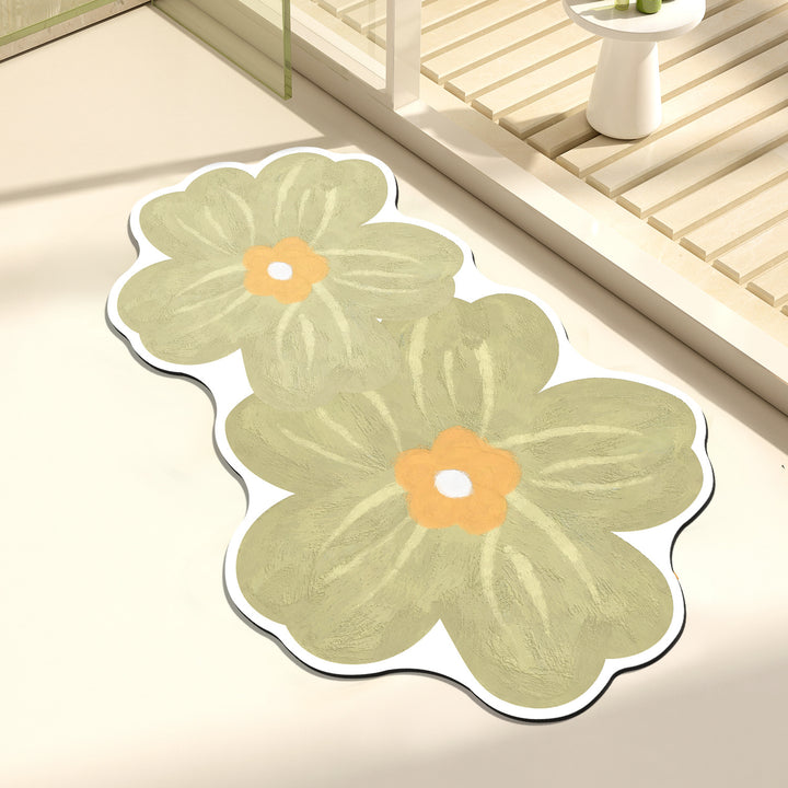 Artistic Floral Decorative Mat