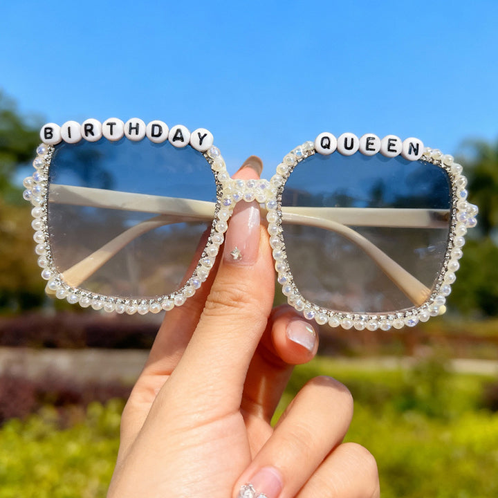 Statement Pearl-Embellished Sunglasses Kalsten