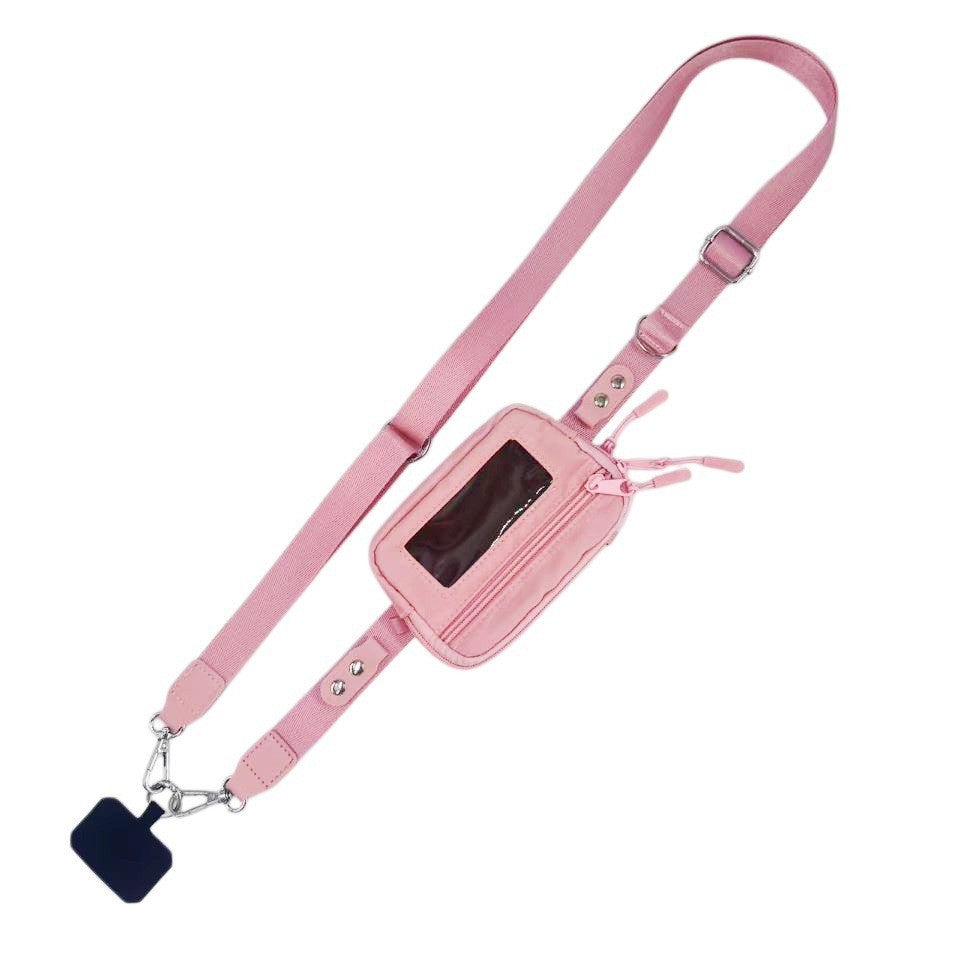 Compact shoulder bag with transparent card pocket Kalsten